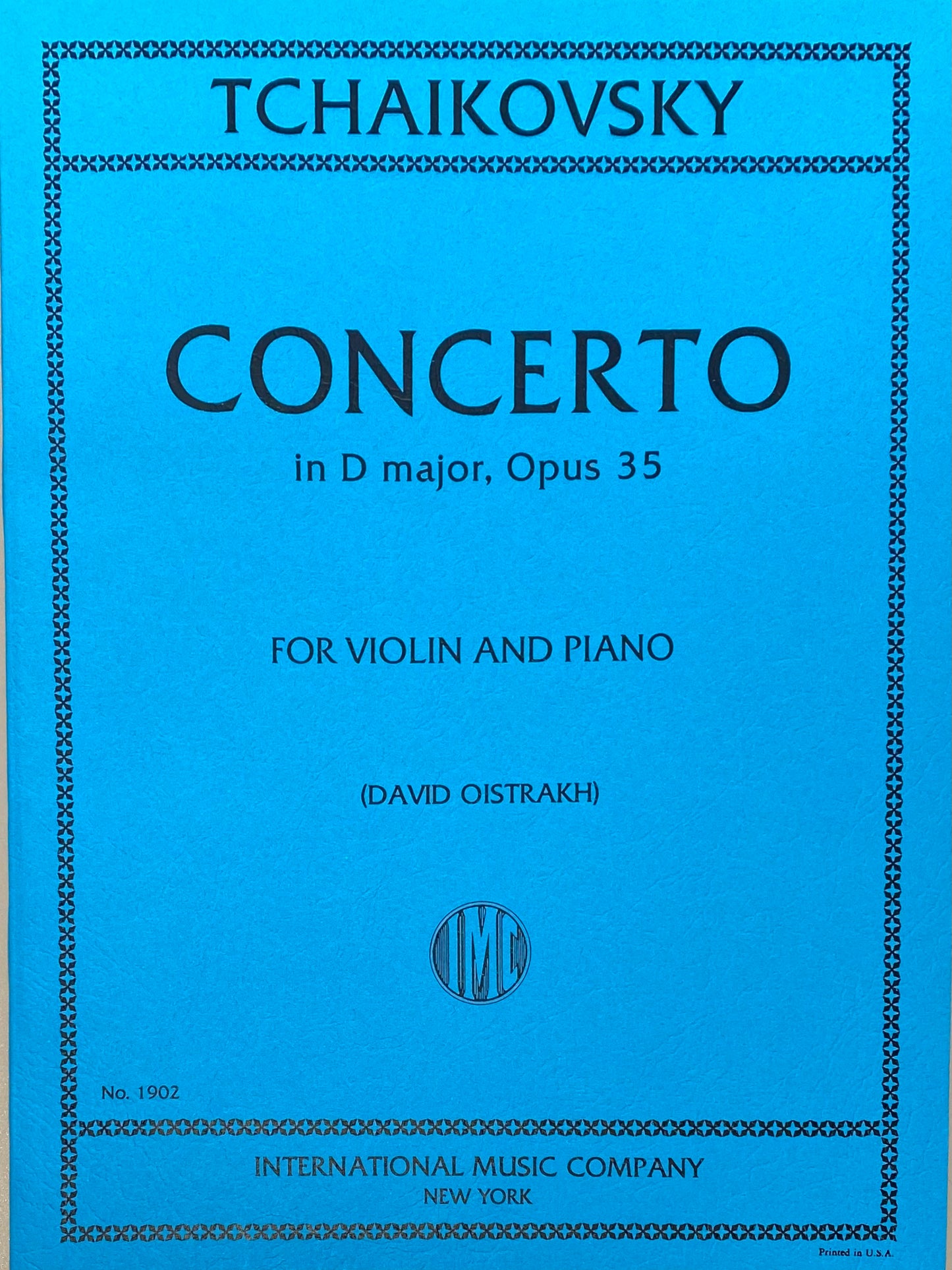 チャイコフスキー:ヴァイオリン協奏曲 ニ長調 Op.35/オイストラフ編